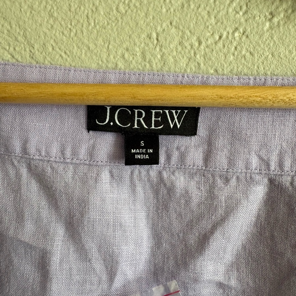 J. Crew Linen Square-Neck Blouse - Picture 4 of 7